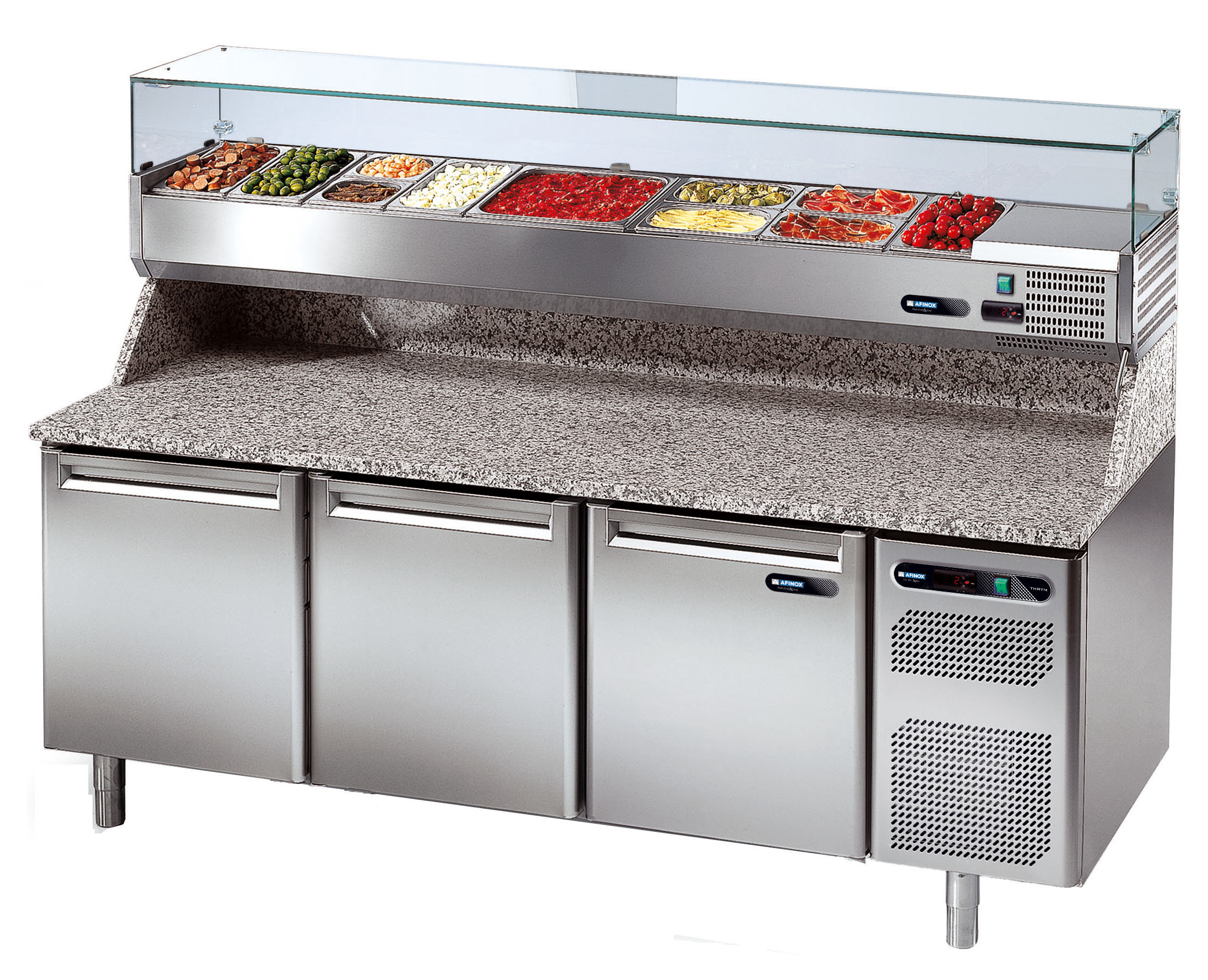 PRK830I Pizza Prep Counter+ VRK2045V Pan Cooler Able Products Able