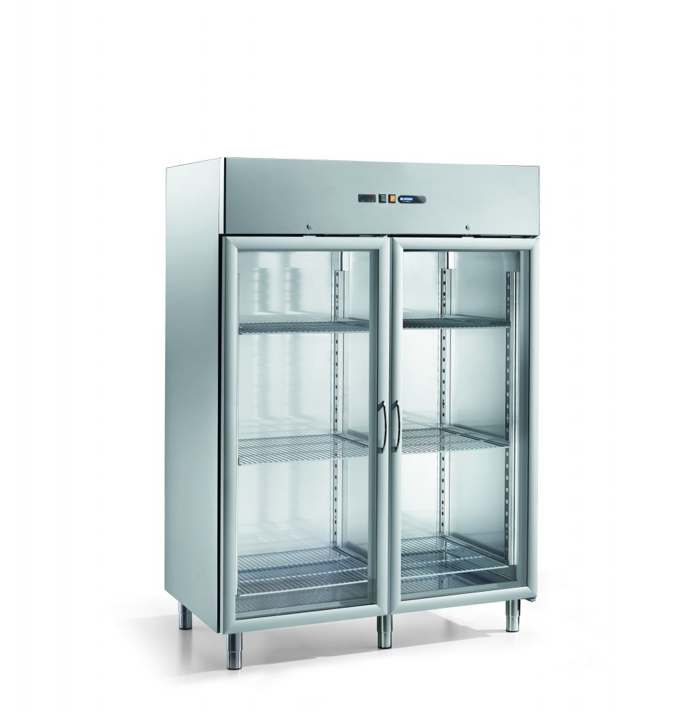 FREE 1400 TN PV Two Door Upright Chiller, Glass Doors Able Products