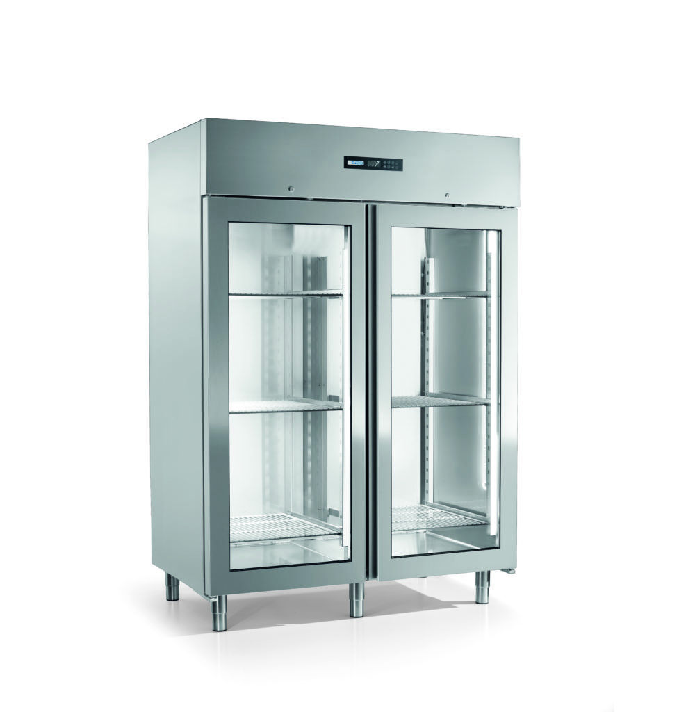 ENERGY 1400 BT PV Two Door Upright Freezer, C/w GLASS Doors Able